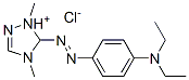 5-[[4-(diethylamino)phenyl]azo]-1,4-dimethyl-1H-1,2,4-triazolium chloride Structure