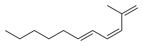 (3Z,5E)-2-Methyl-1,3,5-undecatriene Structure