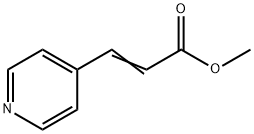 4-Pyridinepropenoic acid methyl ester 구조식 이미지