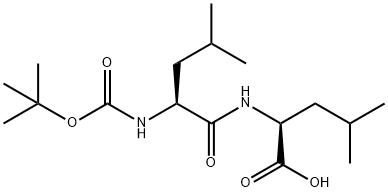 BOC-LEU-LEU-OH Structure