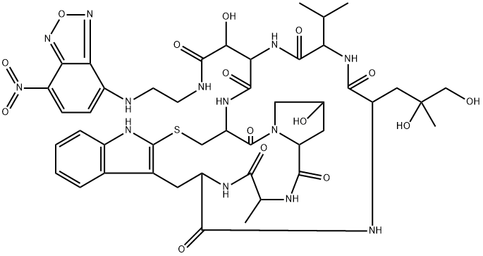 N-(7-NITROBENZOFURAZAN-4-YL)팔라시딘 구조식 이미지