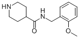 N-(2-METHOXYBENZYL)PIPERIDINE-4-CARBOXAMIDE Structure