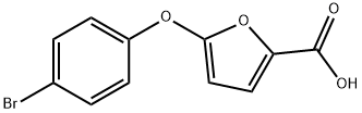 5-(4-Bromophenoxy)-2-furoic acid 구조식 이미지
