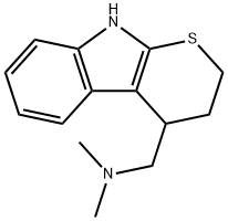 N,N-Dimethyl-2,3,4,9-tetrahydrothiopyrano(2,3-b)indole-4-methylamine Structure