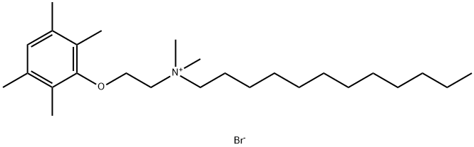 1-도데카나미늄,N,N-디메틸-N-(2-(2,3,5,6-테트라메틸페녹시)에틸)-,브로마이드 구조식 이미지