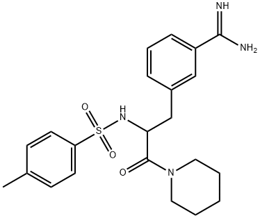 N(알파)-토실-(3-아미디노페닐)알라닌피페리디드 구조식 이미지