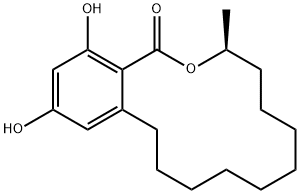 (11S)-15,17-dihydroxy-11-methyl-12-oxabicyclo[12.4.0]octadeca-15,17,19-trien-13-one 구조식 이미지
