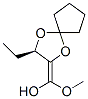 Methanol, (3-ethyl-1,4-dioxaspiro[4.4]non-2-ylidene)methoxy-, (R)- (9CI) Structure