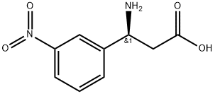 (S)-3-AMINO-3-(3-NITRO-PHENYL)-PROPIONIC ACID 구조식 이미지