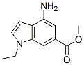 1H-Indole-6-carboxylicacid,4-amino-1-ethyl-,methylester(9CI) Structure