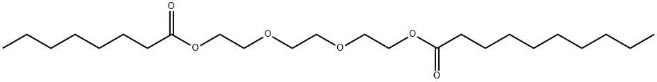 TRIETHYLENE GLYCOL CAPRATE-CAPRYLATE Structure