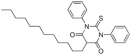 1,3-Diphenyl-5-dodecyl-2,3-dihydro-2-thioxo-4,6(1H,5H)-pyrimidinedione Structure