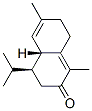 (4S,4aR)-4,4a,7,8-Tetrahydro-1,6-dimethyl-4-isopropylnaphthalen-2(3H)-one 구조식 이미지
