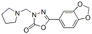 5-benzo[1,3]dioxol-5-yl-3-(pyrrolidin-1-ylmethyl)-1,3,4-oxadiazol-2-on e 구조식 이미지