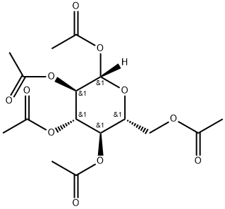 BETA-D-GLUCOSE-1-C-D PENTAACETATE Structure