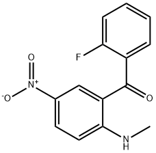 2'-FLUORO-2-METHYLAMINO-5-NITROBENZOPHENONE Structure