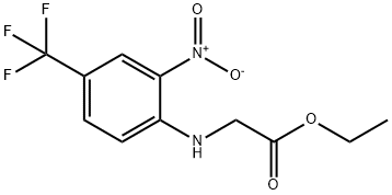 Ethyl {[2-nitro-4-(trifluoromethyl)phenyl]amino}acetate Structure