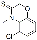 2H-1,4-Benzoxazine-3(4H)-thione,  5-chloro-4-methyl- 구조식 이미지