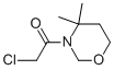2H-1,3-Oxazine, 3-(chloroacetyl)tetrahydro-4,4-dimethyl- (9CI) 구조식 이미지