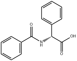 N-벤조일-L-페닐글리신 구조식 이미지