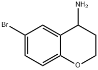 2H-1-BENZOPYRAN-4-AMINE, 6-BROMO-3,4-DIHYDRO- Structure