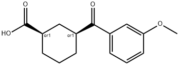 CIS-3-(3-METHOXYBENZOYL)CYCLOHEXANE-1-CARBOXYLIC ACID Structure