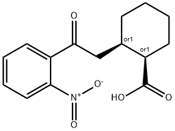 CIS-2-[2-OXO-2-(2-NITROPHENYL)ETHYL]CYCLOHEXANE-1-CARBOXYLIC ACID 구조식 이미지