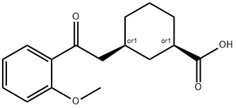CIS-3-[2-(2-METHOXYPHENYL)-2-OXOETHYL]CYCLOHEXANE-1-CARBOXYLIC ACID Structure