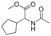 시클로펜탄아세트산,-알파-(아세틸아미노)-,메틸에스테르(9CI) 구조식 이미지