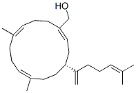 (4R,1Z,7E,11Z)-7,11-Dimethyl-4-(5-methyl-1-methylene-4-hexenyl)cyclotetradeca-1,7,11-triene-1-methanol 구조식 이미지