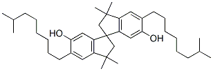 2,2',3,3'-tetrahydro-5,5'-diisononyl-3,3,3',3'-tetramethyl-1,1'-spirobi[1H-indene]-6,6'-diol 구조식 이미지