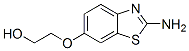 Ethanol, 2-[(2-amino-6-benzothiazolyl)oxy]- (9CI) Structure