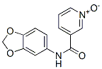 3-Pyridinecarboxamide,N-1,3-benzodioxol-5-yl-,1-oxide(9CI) 구조식 이미지