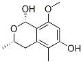 1H-2-Benzopyran-1,6-diol, 3,4-dihydro-8-methoxy-3,5-dimethyl-, (1S,3S)- (9CI) 구조식 이미지