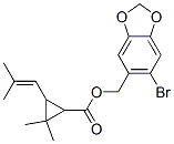 (6-bromobenzo[1,3]dioxol-5-yl)methyl 2,2-dimethyl-3-(2-methylprop-1-en yl)cyclopropane-1-carboxylate Structure