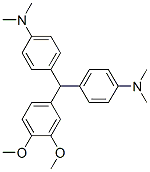 4-[(3,4-디메톡시페닐)-(4-디메틸아미노페닐)메틸]-N,N-디메틸-아닐린 구조식 이미지