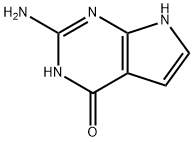 2-Amino-4-hydroxypyrrolo[2,3-d]pyrimidine Structure