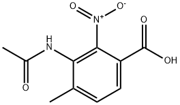 2-NITRO-3-ACETYLAMINO-4-METHYLBENZOIC ACID 구조식 이미지