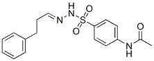 N-[4-[(3-phenylpropylideneamino)sulfamoyl]phenyl]acetamide Structure