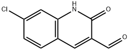 7-CHLORO-2-HYDROXYQUINOLINE-3-CARBALDEHYDE Structure