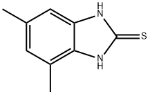 2H-Benzimidazole-2-thione,1,3-dihydro-4,6-dimethyl-(9CI) 구조식 이미지