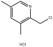 3,5-디메틸2-클로로메틸피리딘.HCL 구조식 이미지