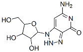 3-amino-9-[3,4-dihydroxy-5-(hydroxymethyl)oxolan-2-yl]-4,7,8,9-tetraza bicyclo[4.3.0]nona-1,3,6-trien-5-one 구조식 이미지