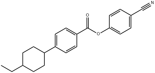 4-Cyanophenyl trans-4-(4-ethylcyclohexyl) benzoate Structure