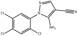 5-amino-1-(2,4,5-trichlorophenyl)pyrazole-4-carbonitrile Structure