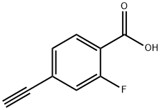 Benzoic acid, 4-ethynyl-2-fluoro- (9CI) Structure