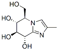 Imidazo[1,2-a]pyridine-6,7,8-triol, 5,6,7,8-tetrahydro-5-(hydroxymethyl)-2-methyl-, (5R,6R,7S,8S)- (9CI) 구조식 이미지