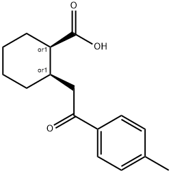 CIS-2-[2-(4-METHYLPHENYL)-2-OXOETHYL]CYCLOHEXANE-1-CARBOXYLIC ACID 구조식 이미지