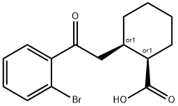 CIS-2-[2-(2-BROMOPHENYL)-2-OXOETHYL]CYCLOHEXANE-1-CARBOXYLIC ACID Structure