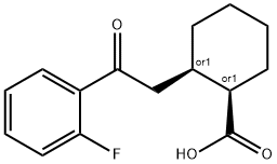 CIS-2-[2-(2-FLUOROPHENYL)-2-OXOETHYL]CYCLOHEXANE-1-CARBOXYLIC ACID Structure
